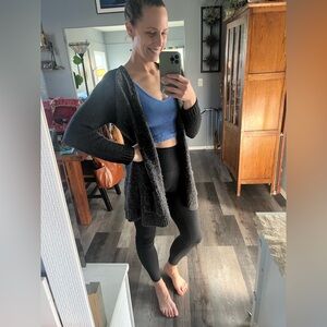 Rubbish Dark Navy and Grey Cardigan